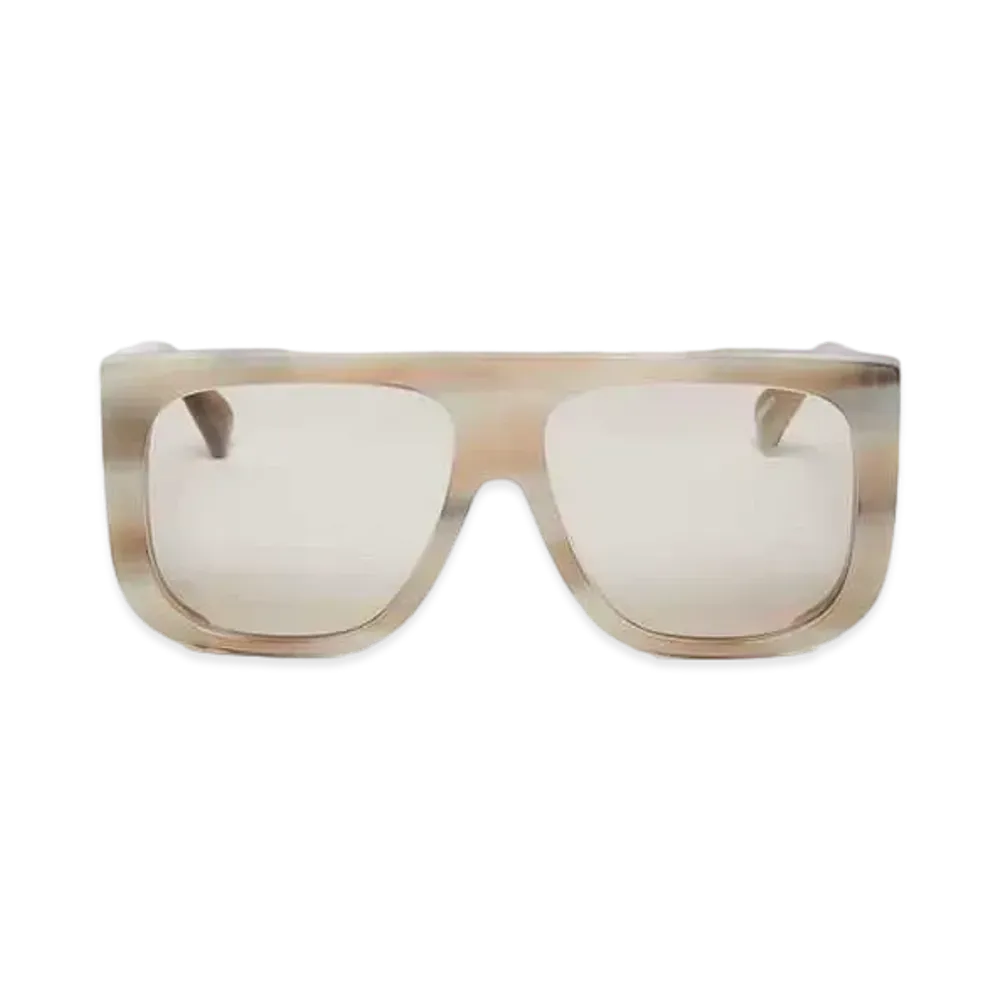 Max Mara Eileen Oversized Mask Sunglasses "Light Gray"