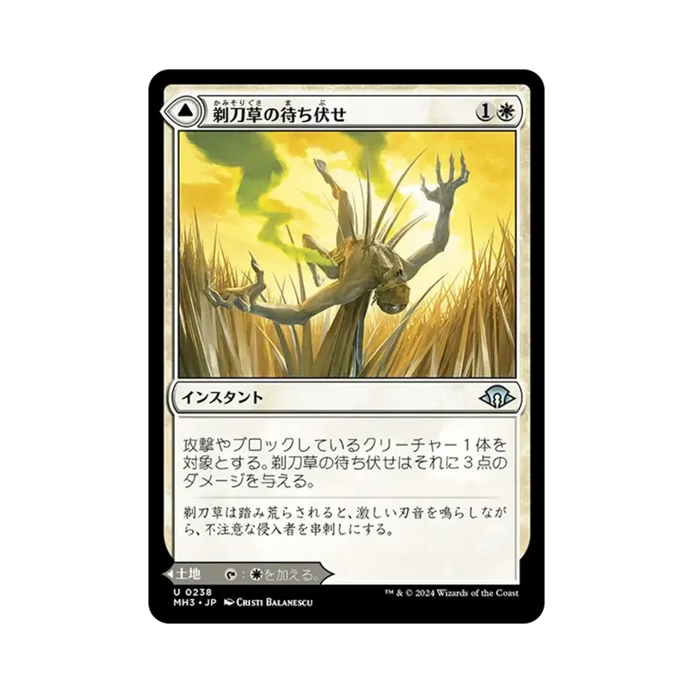 剃刀草の待ち伏せ / 剃刀草の原野 U :Foil [MH3 0238]【日本語版】(モダンホライゾン 3)