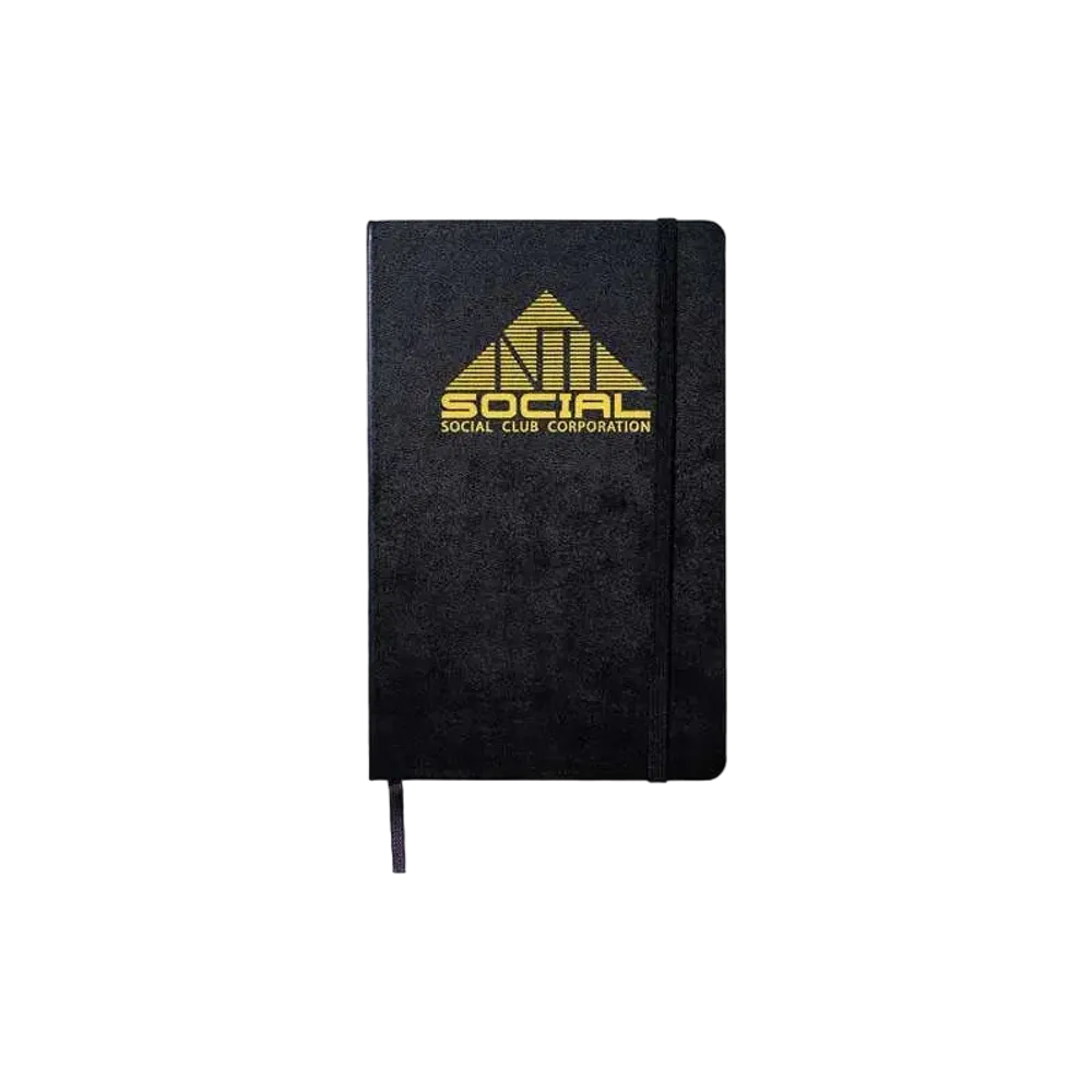ANTI SOCIAL SOCIAL CLUB SUMMER 24 MAJOR DROP Corporation Moleskin Notebook "Black Ice"