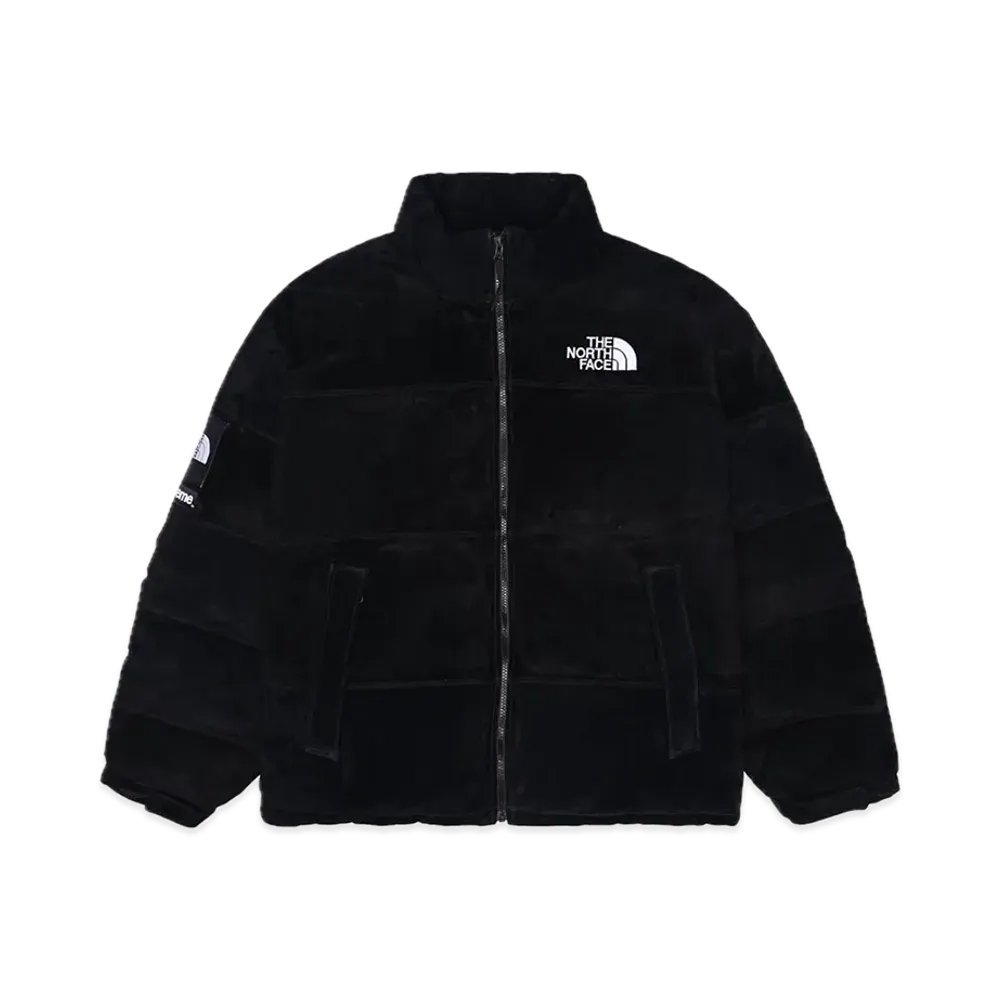 Supreme x The North Face Suede Nuptse Jacket "Black"