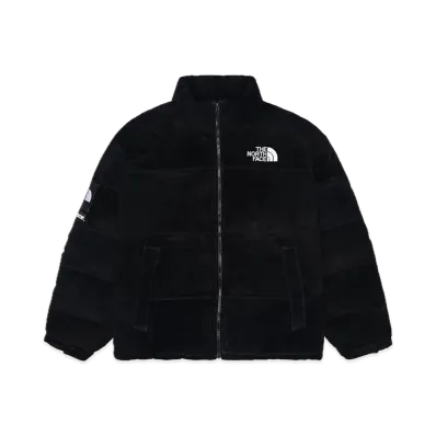 Supreme x The North Face Suede Nuptse Jacket "Black"