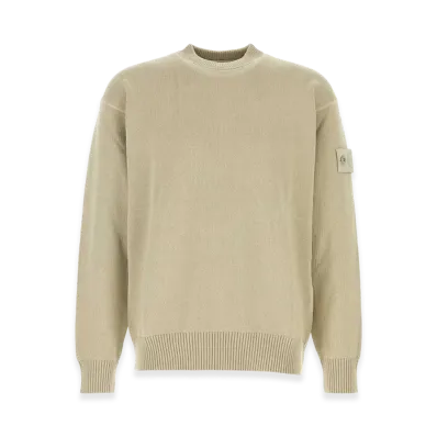 Stone Island Cotton Blend Sweater "Beige"