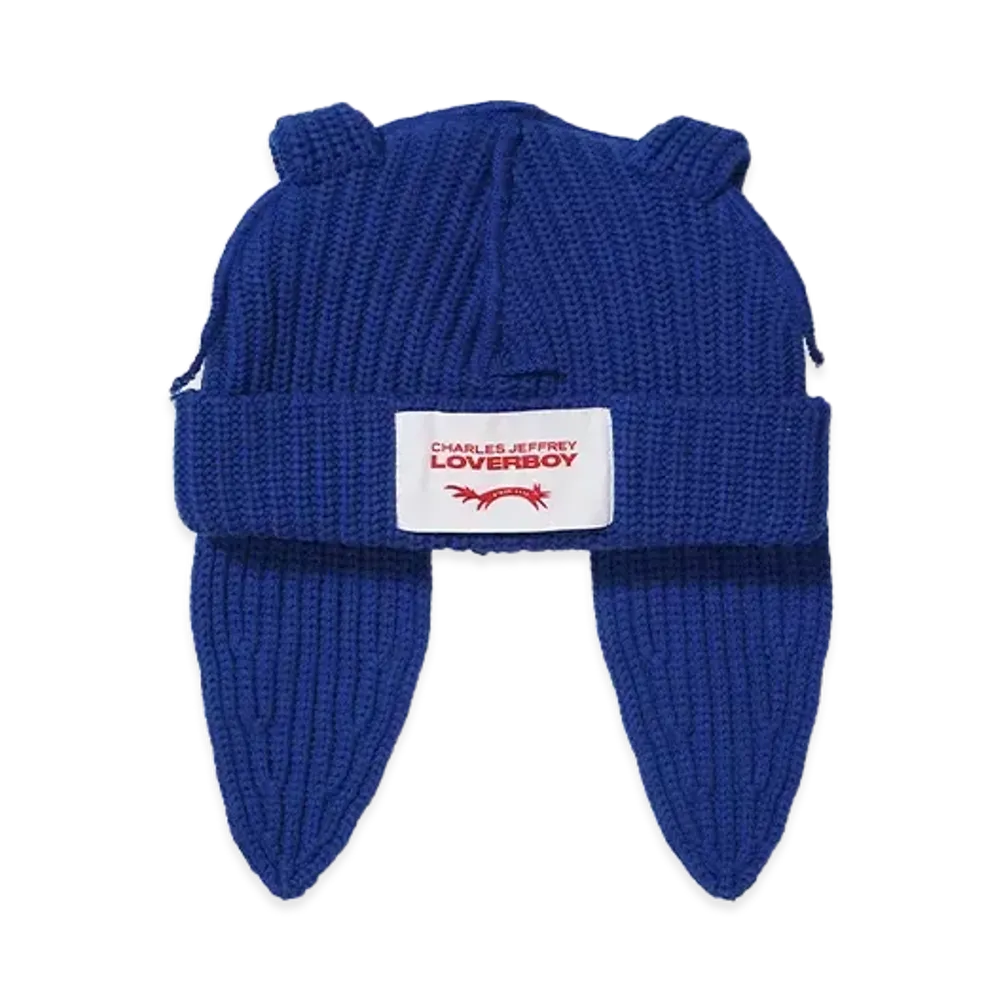 Charles Jeffrey Loverboy CHUNKY RABBIT BEANIE "BLUE"