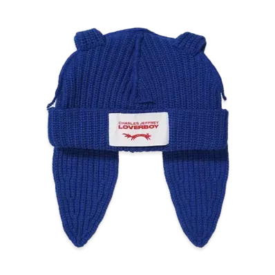 Charles Jeffrey Loverboy CHUNKY RABBIT BEANIE "BLUE"