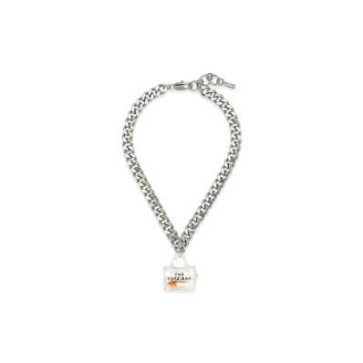 Marc Jacobs Clear Mini Icon Tote Bag Goldfish Necklace "Silver/Clear"