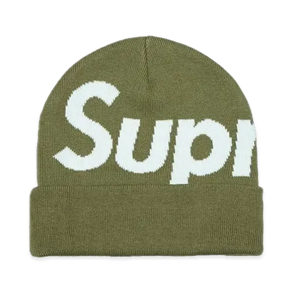 Supreme Big Logo Beanie "Tan" (24FW)