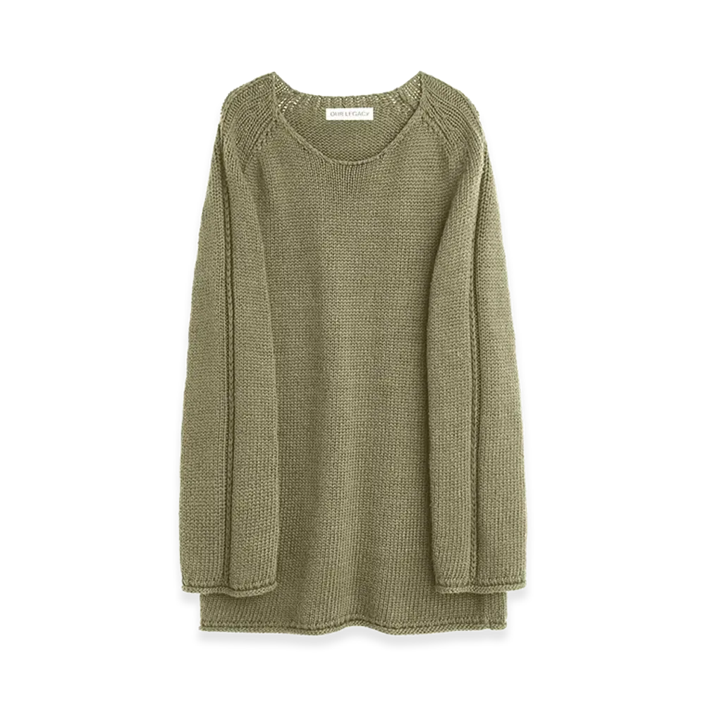 OUR LEGACY Women's False Roundneck "Slate Grey Cloud Cotton"