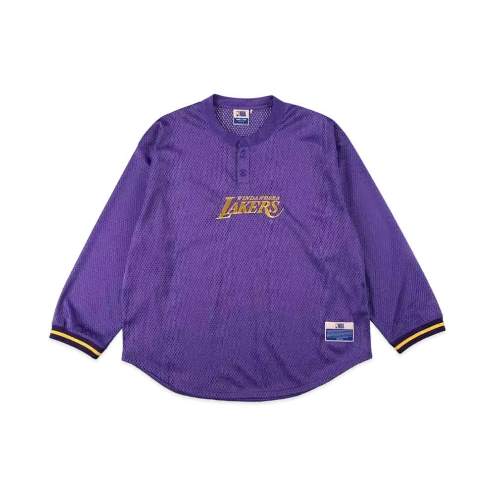 WIND AND SEA x NBA Mesh Long Sleeve (Losangeles Lakers) "LAL"