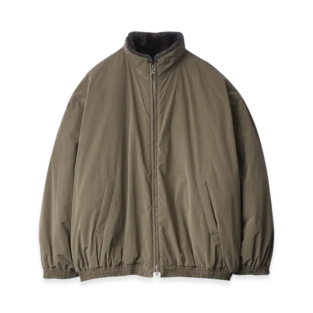 ssstein Mouton Inner Reversible Padded Jacket "Taupe/Grey Khaki"