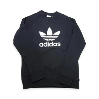adidas Trefoil Crew Sweatshirt "Black/White"