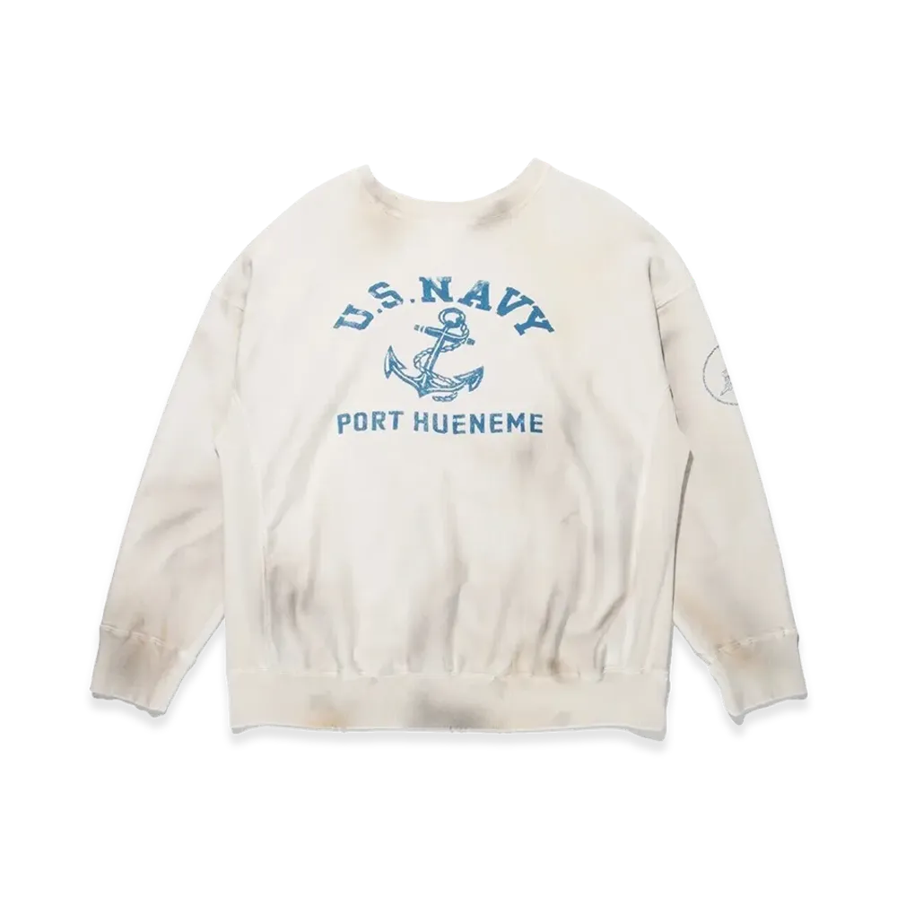 BOW WOW USN Seebees Sweatshirts Aging "White"