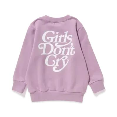Girls Don't Cry Sweat Crew (100-130size) "Purple" / VERDY