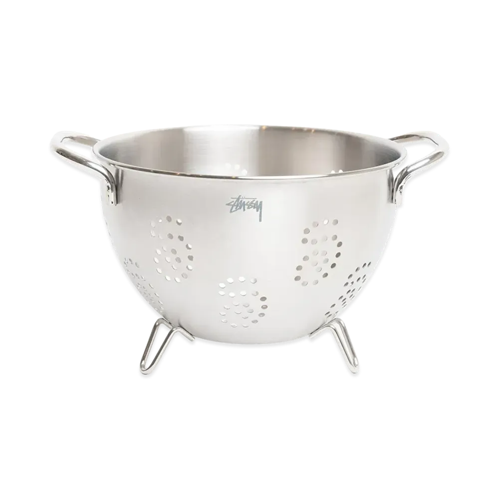 Stussy Swirly S Strainer "Silver"