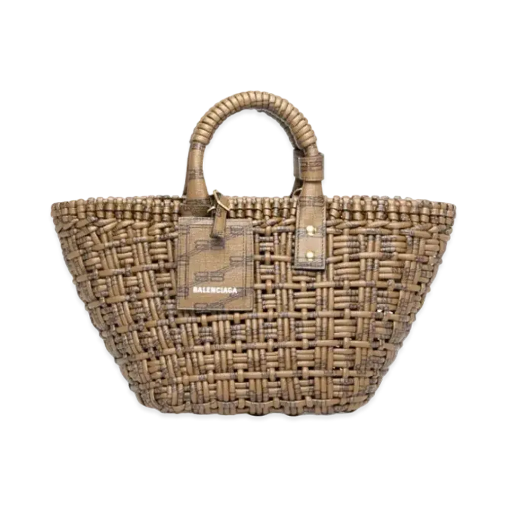 BALENCIAGA Bistro XS Basket Monogram "Brown"
