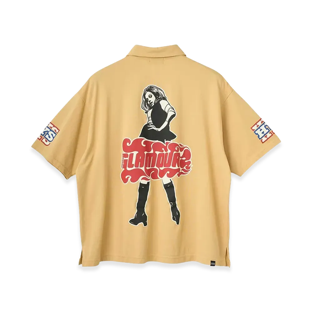 HYSTERIC GLAMOUR HG Pit Crew Shirt "Yellow"
