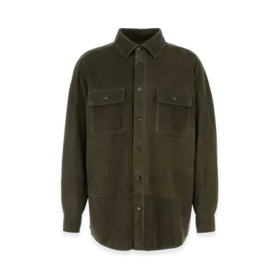 LOEWE Suede Shirt "Khaki"