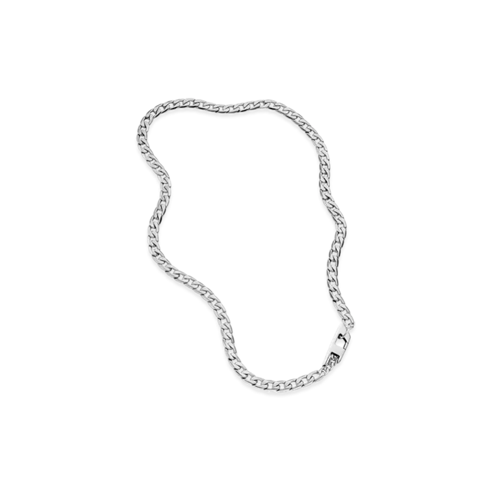 Diesel Dx1497 Stainless Steel Chain Necklace "Silver"