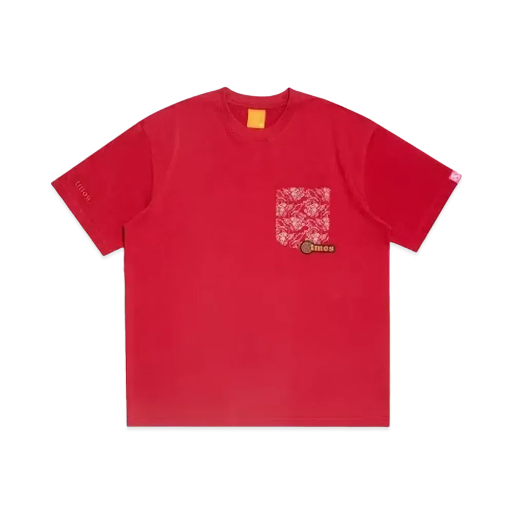 Atmos x AGAINST LAB. Year Of The Dragon Camo Pocket Tee "Maroon"