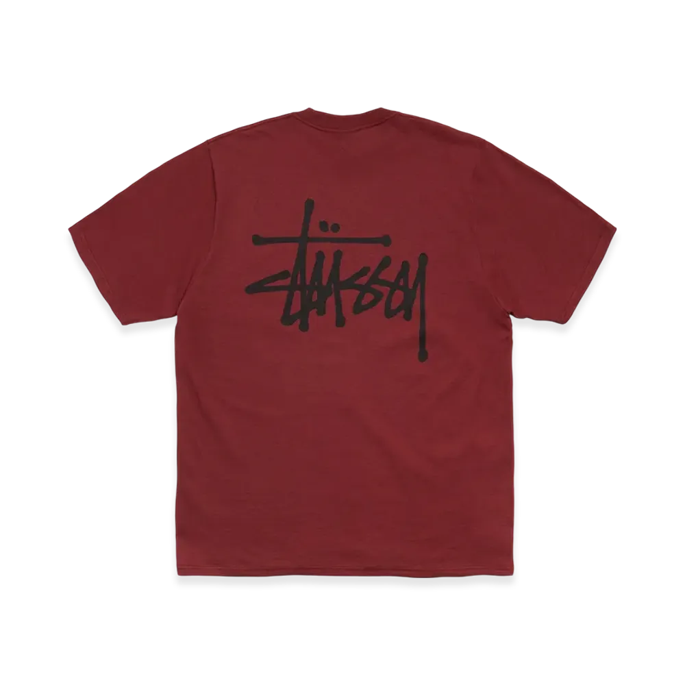 Stussy Basic Stussy Tee "Wine"