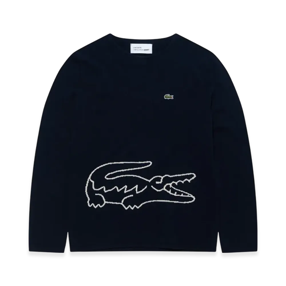COMME des GARCONS SHIRT x LACOSTE Knit Sweater "Black"