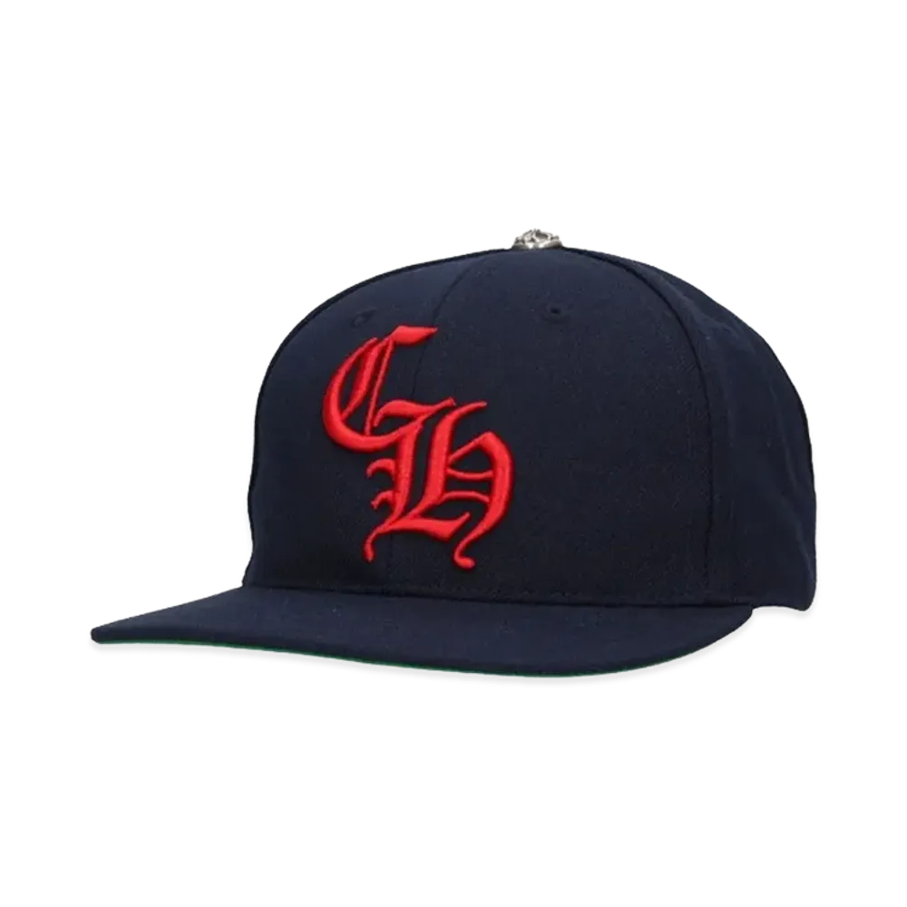 Chrome Hearts Baseball Cap 5 Panel CH "Navy/Red"
