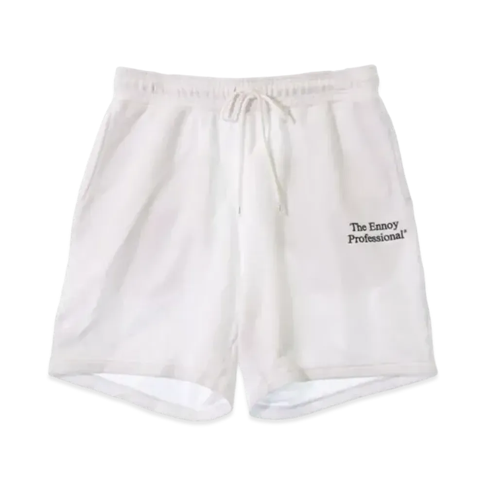 ENNOY 20SS Sweat Short Pant "White" SS20BRENPT02AM