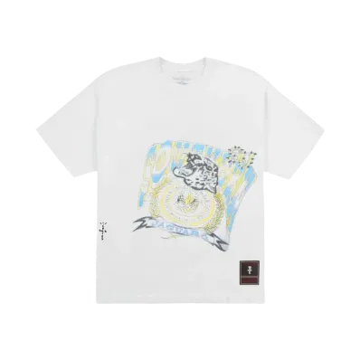Travis Scott x M&N x Southern University Handdrawn Tee "White"