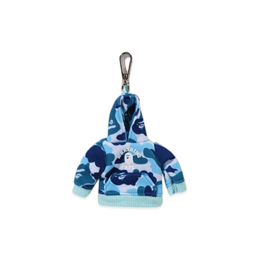 A BATHING APE ABC Camo Pullover Hoodie Key Chain "Blue"