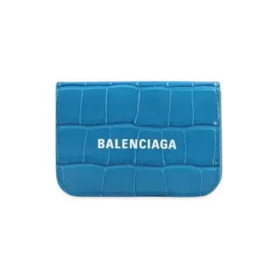 BALENCIAGA Leather Wallet "Blue"