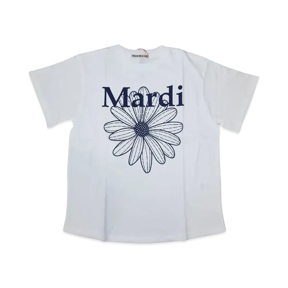 Mardi Mercredi T-Shirt Flowermardi "Ivory Navy"