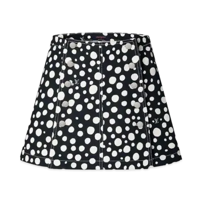 Louis Vuitton x Yayoi Kusama Infinity Dots Mini Skirt "Noir"