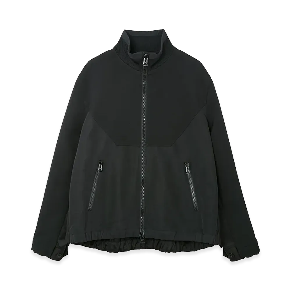 sacai Cotton Chino x Matelasse Twill Blouson Isetan Exclusive "Black"