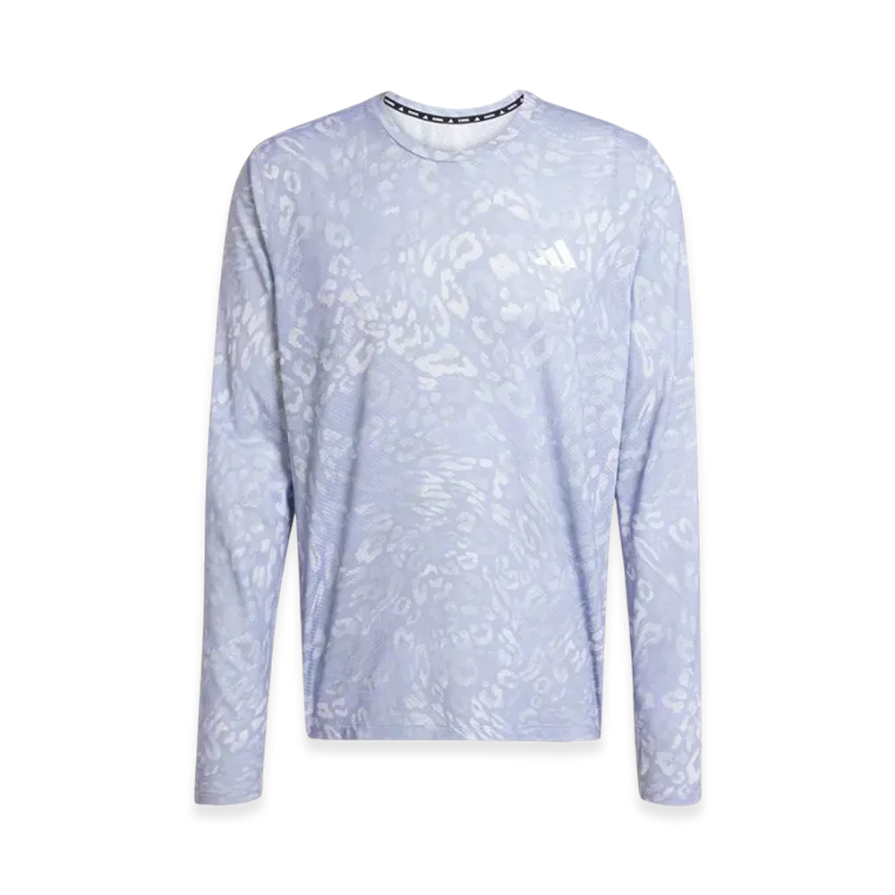 adidas Own The Run Climacool Three Stripes Long-Sleeve T-Shirt "Dash Grey/Violet Tone"