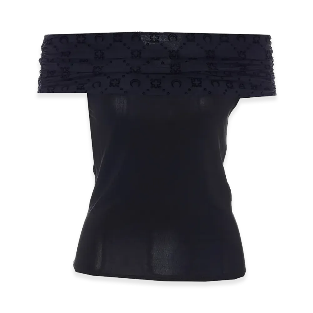 Marine Serre Women's Longsleeves Top "Black"