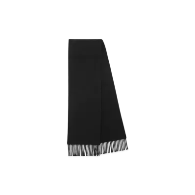 BALENCIAGA Fringe Scarf "Black"