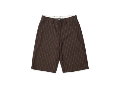 Supreme Pinstripe Wool Trouser Short "Brown"