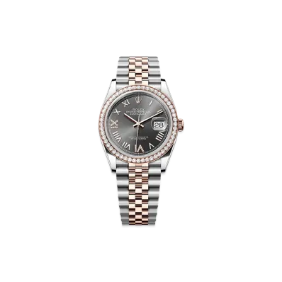 ROLEX Datejust 36 Oystersteel & Everose Gold Diamond "Slate"