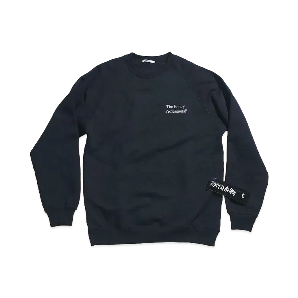 ENNOY x Stylistshibutsu x is-ness Sweat Crew "Black"