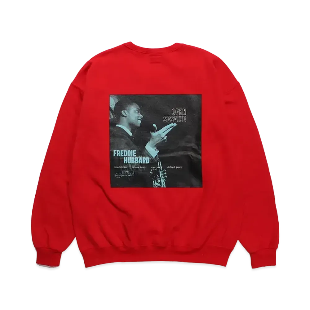 WACKO MARIA BLUE NOTE Sweat Shirt "Red"