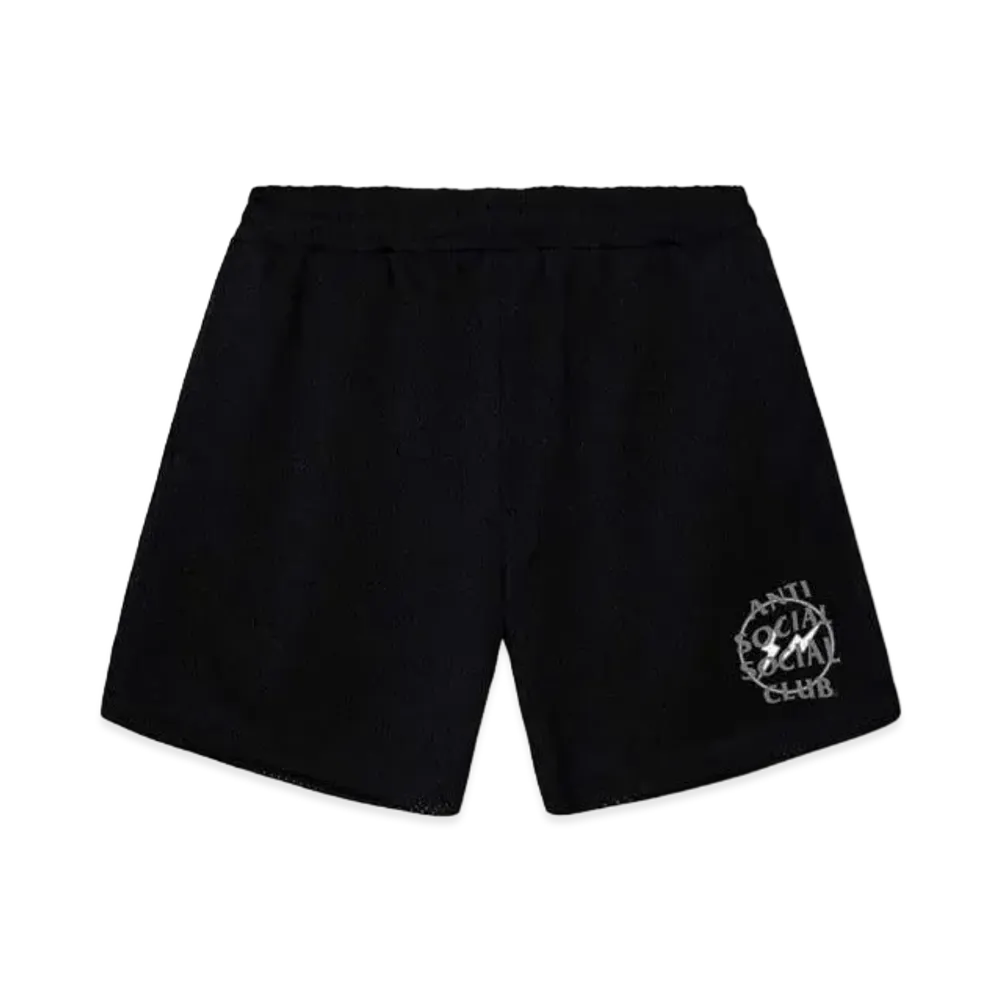 ANTI SOCIAL SOCIAL CLUB x FRAGMENT Half Tone Logo Short "Black Grey"
