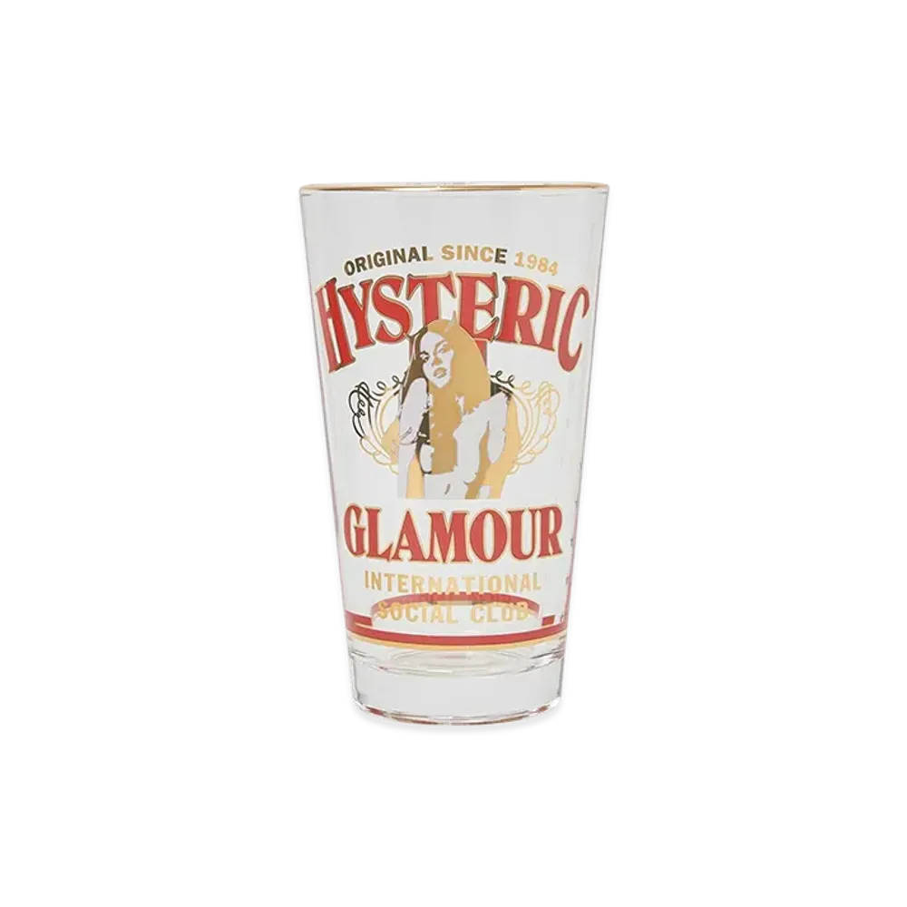 HYSTERIC GLAMOUR HG SOCIAL CLUB 1 Pint Beer Glass "White"