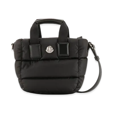 Moncler Micro Caradoc Nylon Down Mini Tote Bag "Black"