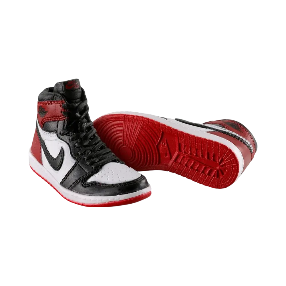 BANDAI NIKE Air Jordan 1 High 85 MINIATURE COLLECTION Black Toe (White/Red/Black)