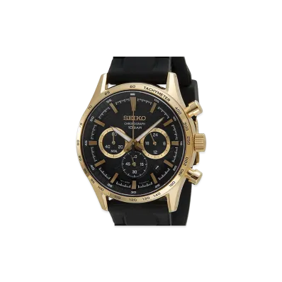 SEIKO Watch "Black/Gold"
