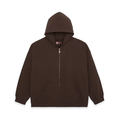 POINTLESS JOURNEY PJ Basic Zip Hoodie "Brown"