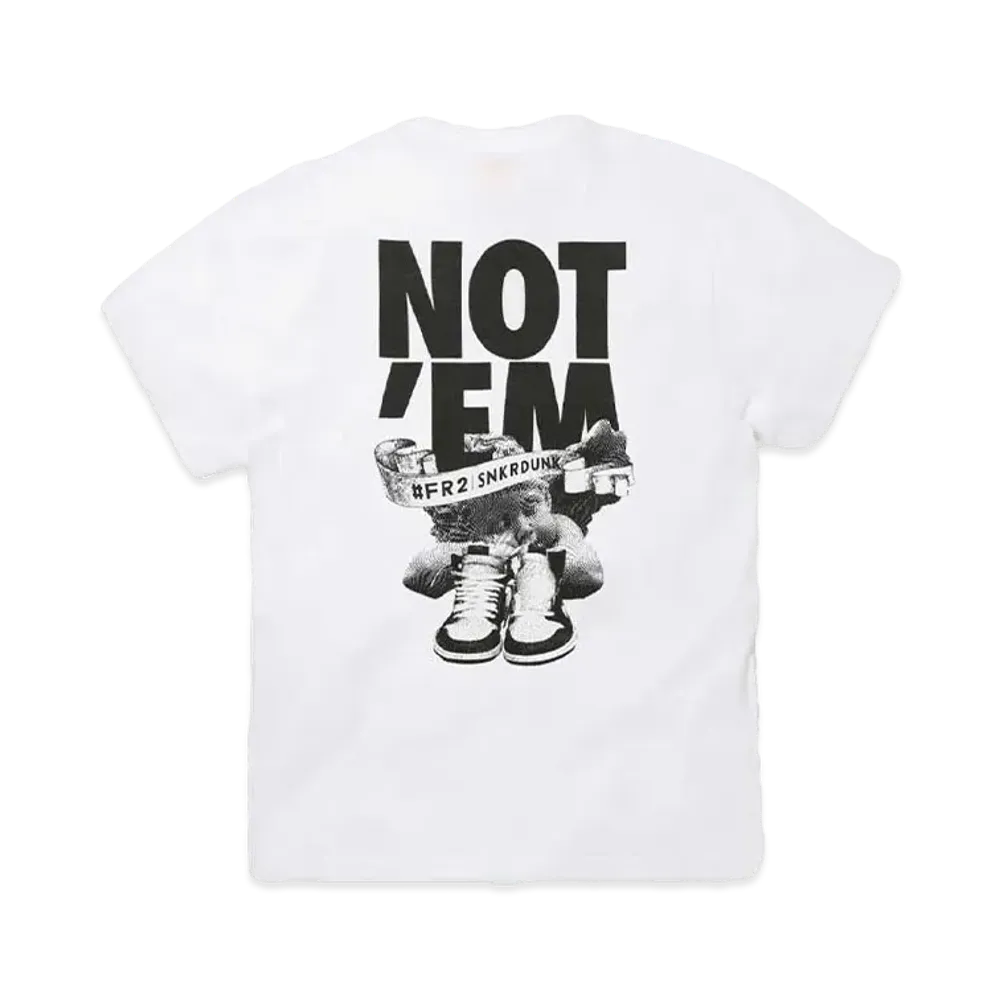 SNKRDUNK collaboration with #FR2 NOT’EM T-shirt "White"