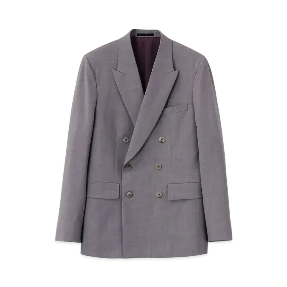 Paul Smith Solid Color Double-Breasted Jacket "Pink"