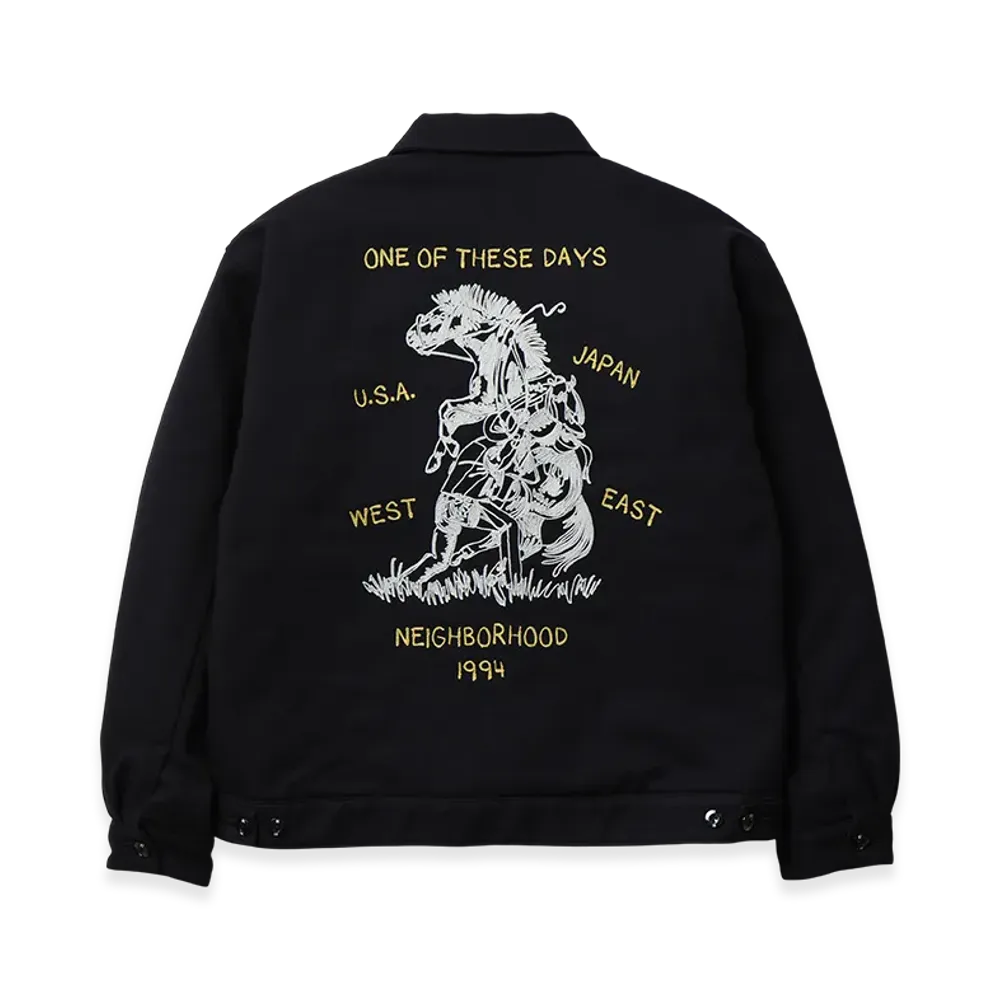 NEIGHBORHOOD x One Of These Days Zip Work Jacket "Black"