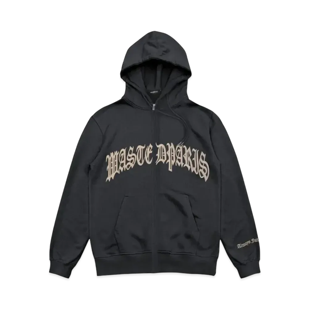WASTED PARIS Hoodie Zip Kingdom "Charcoal"