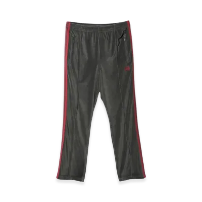 NEEDLES Narrow Track Pants Velour "Charcoal"